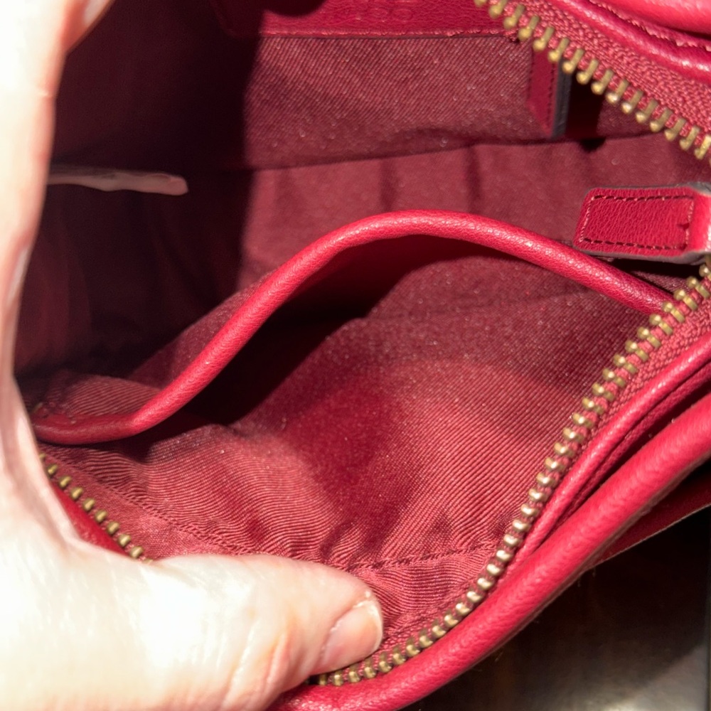 Frye Red Leather Crossbody Bag - Picture 2 of 3